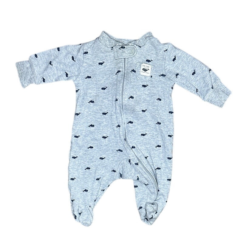 3M Baby Whale Pajama Footie PJ