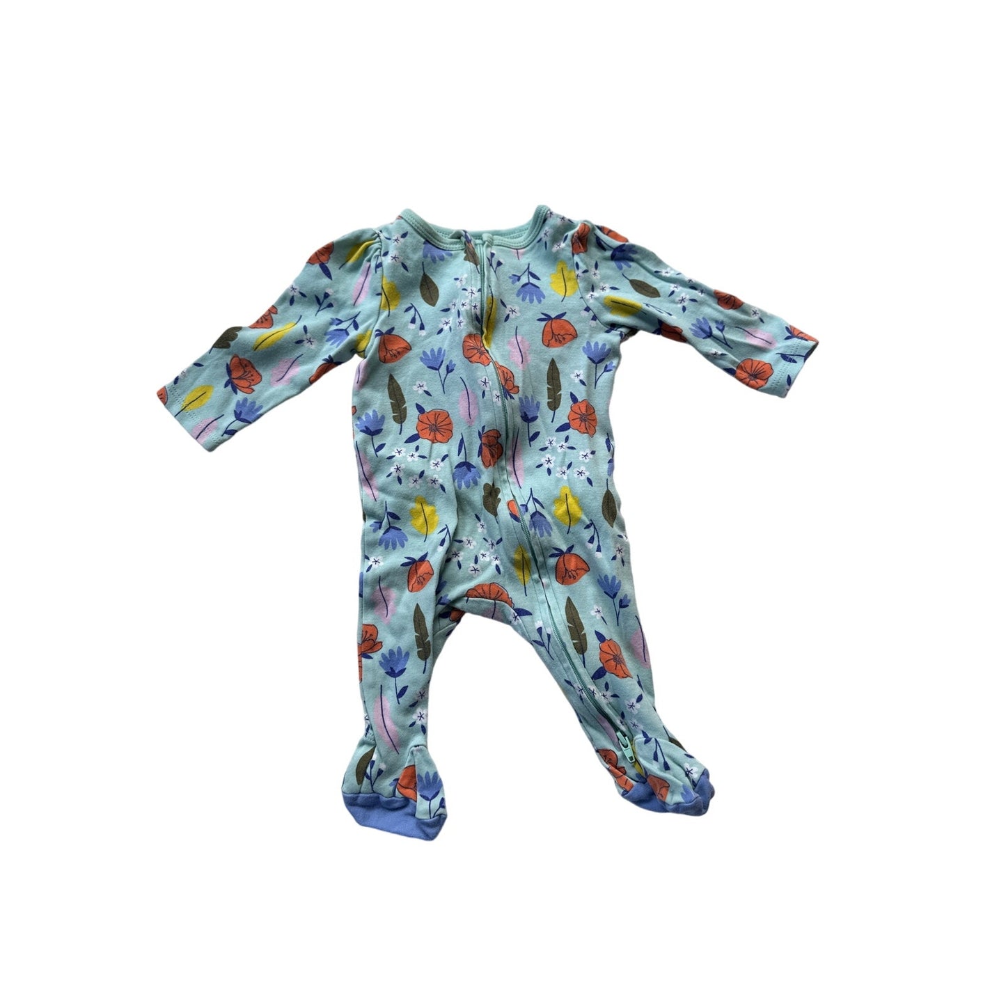 0-3M Baby Colorful Floral Footie Pajama PJ