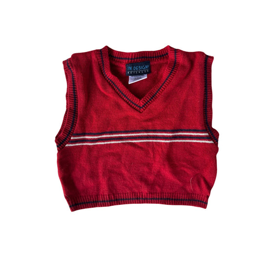 6-9M Baby Red Vest