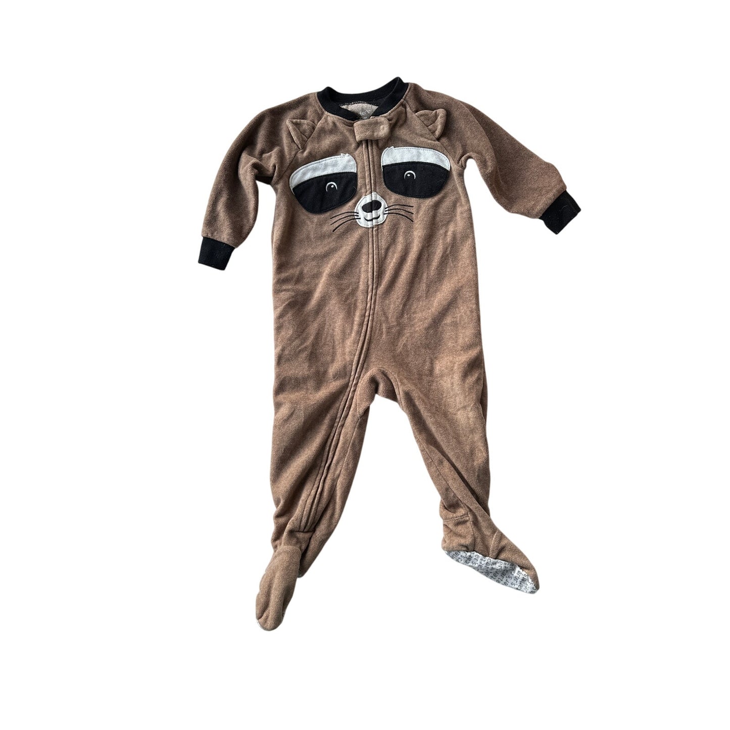 12M Toddler Raccoon Footie Pajama PJ