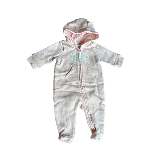 0-3M Baby Gap Pink Zipper One-Piece