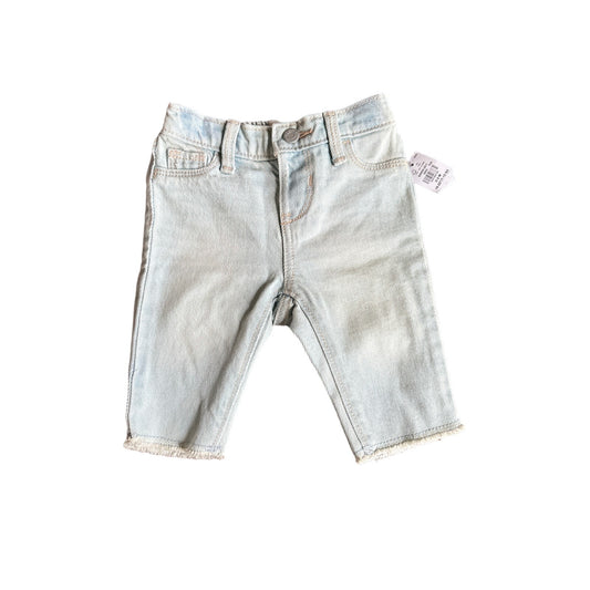 0-3M Baby Girl Jeans Light Wash