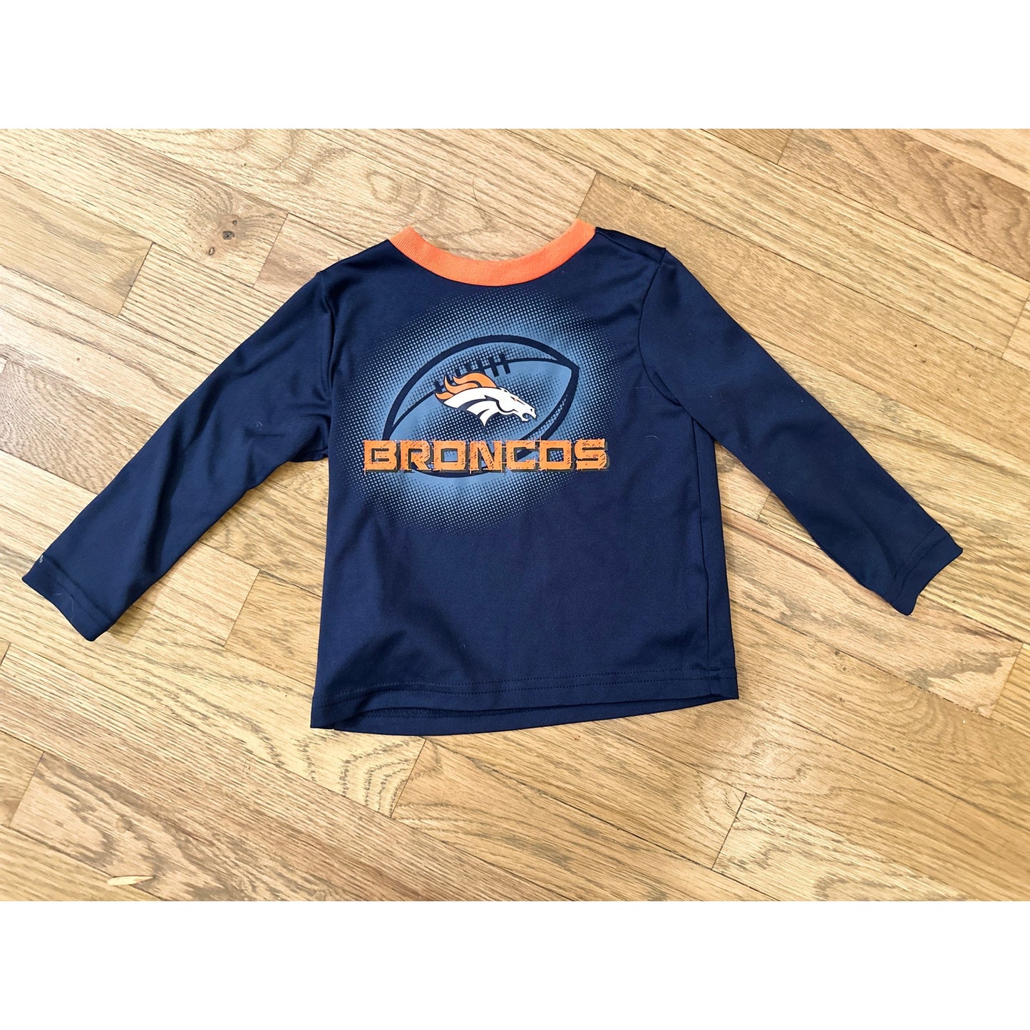 2T Toddler Long Sleeved Broncos Shirt